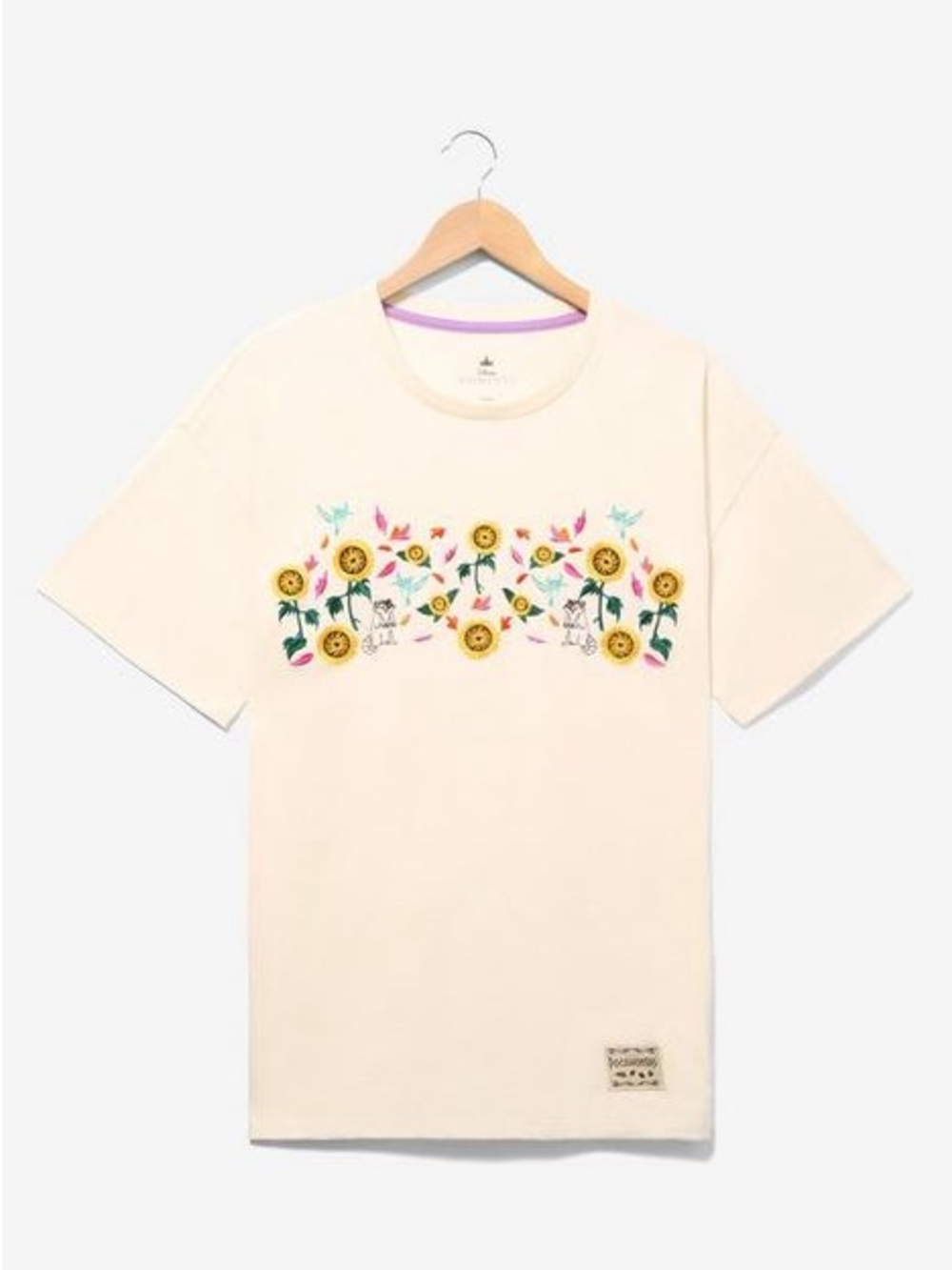 Disney Pocahontas Embroidered Floral Women’s T Shirt